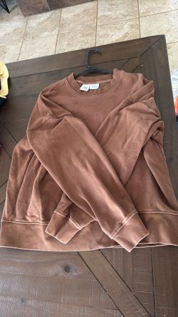 Men’s chocolate brown, Oversized Crewneck