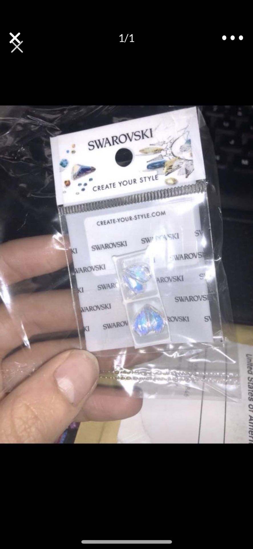 Swarovski beads hearts