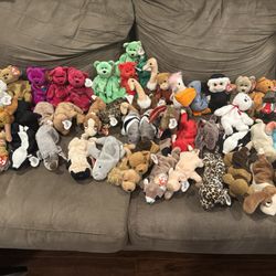 Beanie Baby Lot Of About 50