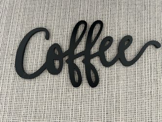 Wooden Decorative Coffee Sign 