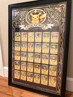 Pokémon Pikachu 30th Celebration Framed Card Collection
