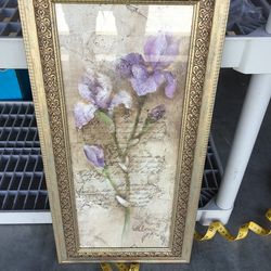 Floral Frame 24” long x 12” wide