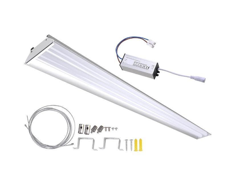 DELight 40w LED Shop Light Fixture 2-Lamp 4500LM White Home Business Lighting - Remodeling Needs - Independence Day Sale