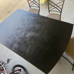 Real Wood Dining Set Table + 3 Chairs Family Dinner Table Set