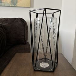 Pier One Black Metal Candle Holder
