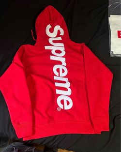 Red supreme hoodie