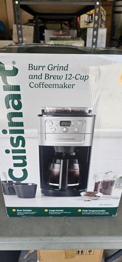 Used excellent condition Cuisinart bergrind and Brew 12 cup coffee maker
