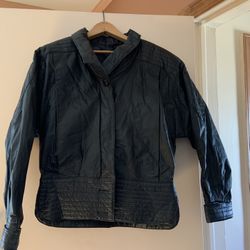 Ladies Vintage Genuine Leather Jacket  Size: M