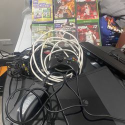 XBOX 360 CONTROLLER CORDS AND GAMES