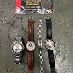 Steelers Watches And Bracelet Bonus Coin