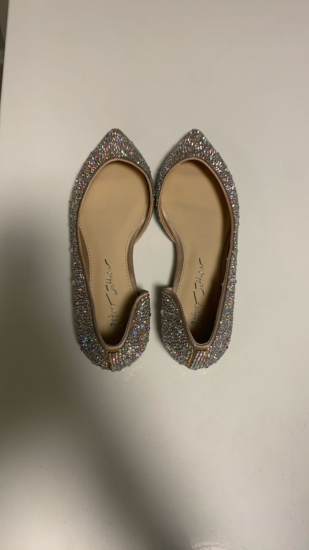 Betsey Johnson Rhinestone Flats - 7.5
