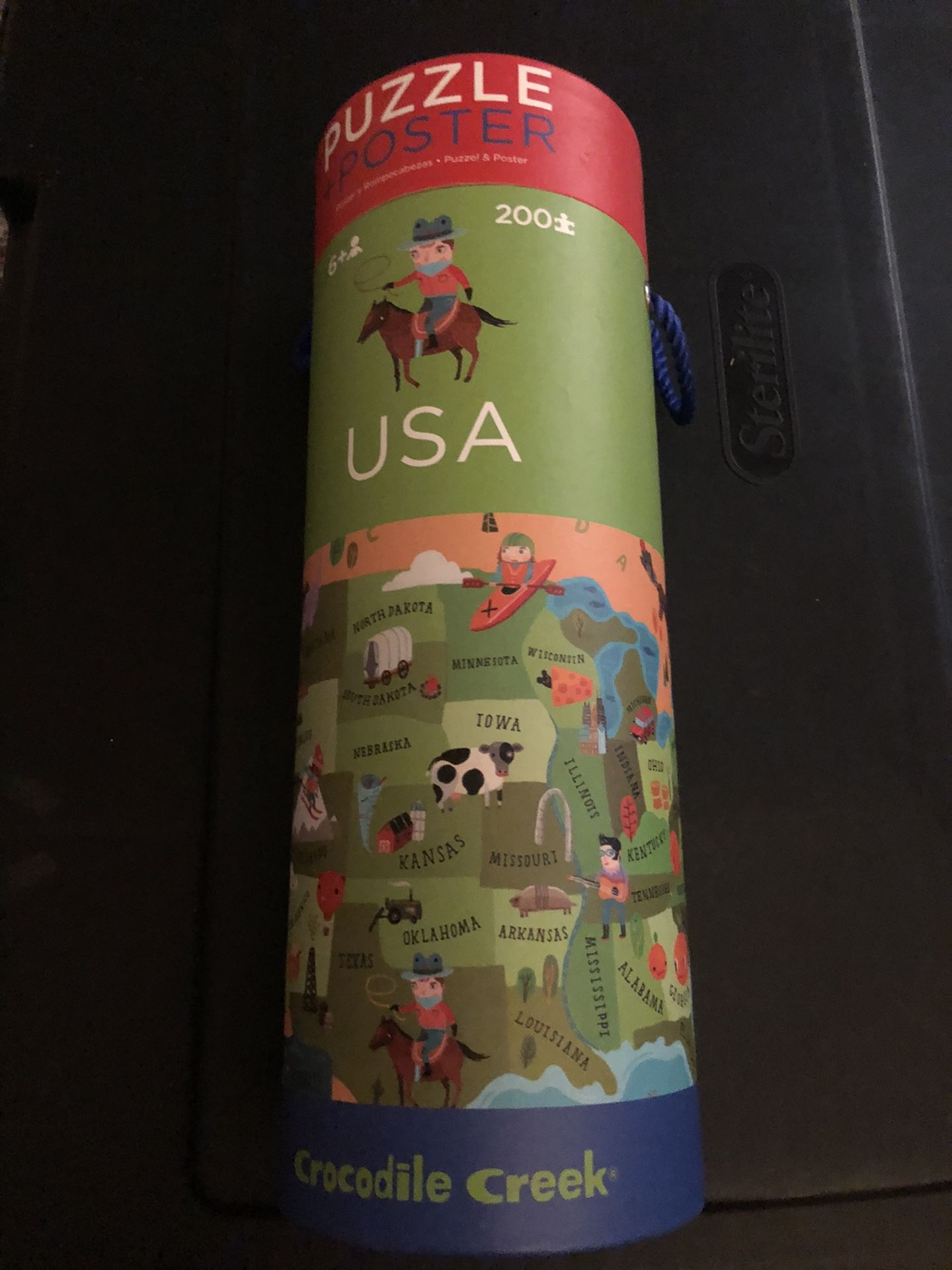 Children’s Puzzle and Poster - USA by Crocodile Creek