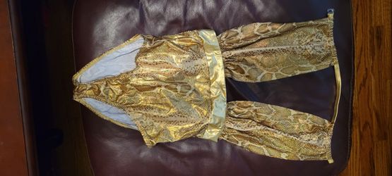 Snake print bodysuit with cape