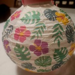 6 Paper Lanterns - Tropical . Light Up