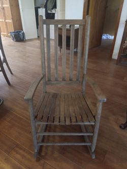 Antique Hand Made Wood Rocking Chair
