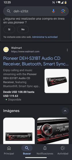 Esterio pioneer 1 din 0 detalle entrego calado $65 en McAllen 23 al sur