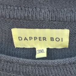 🔥2017 Dapper Boi Black Not So Basic Pullover Sweater 3XL OOP