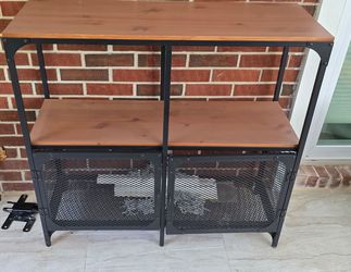Ikea Console center Wood Shelving Unit