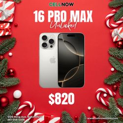 iPhone 16 Pro Max Unlocked 