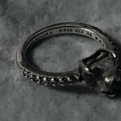 Double Heart Sparkling Ring — From Pandora