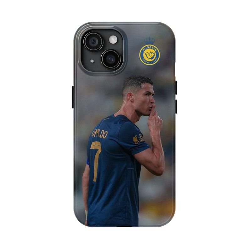 Soccer Phone Case, Cristiano Ronaldo, Alnassr FC, Tough Sports Phone Cover, Football Fan Gift, Protective Phone Case