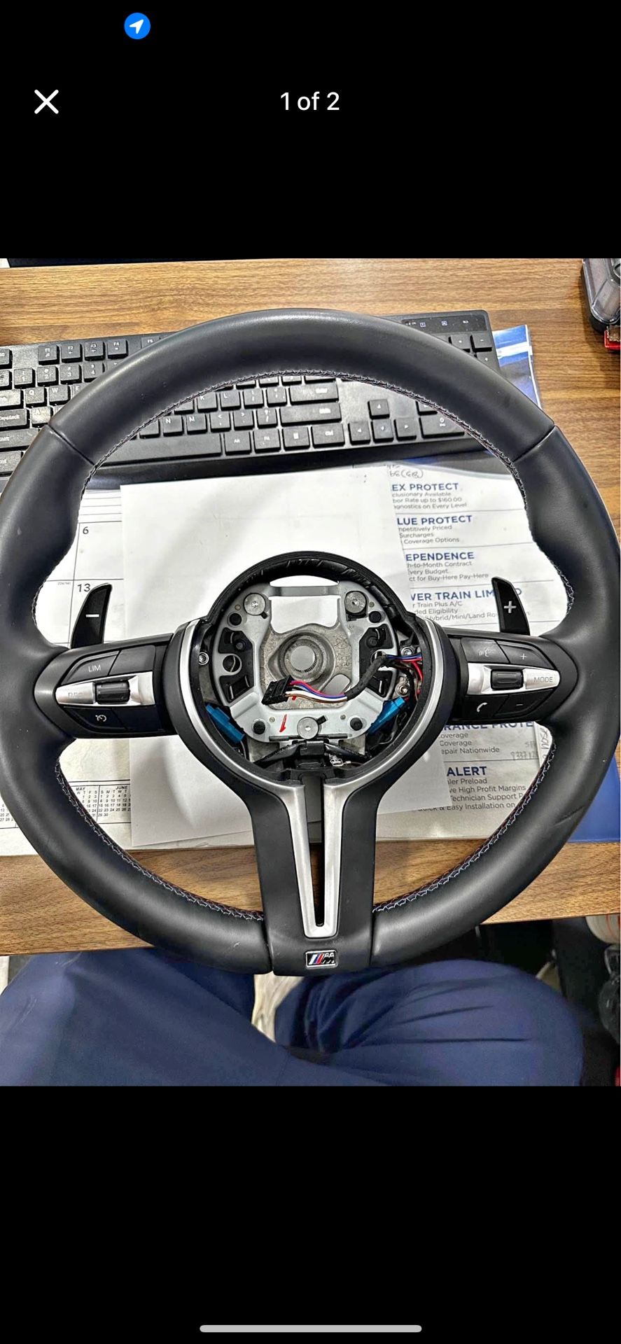 m sport steering wheel with after market shifters