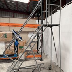 7 Step Narrow Aisle Ladder - Assembled with 10" Top Step