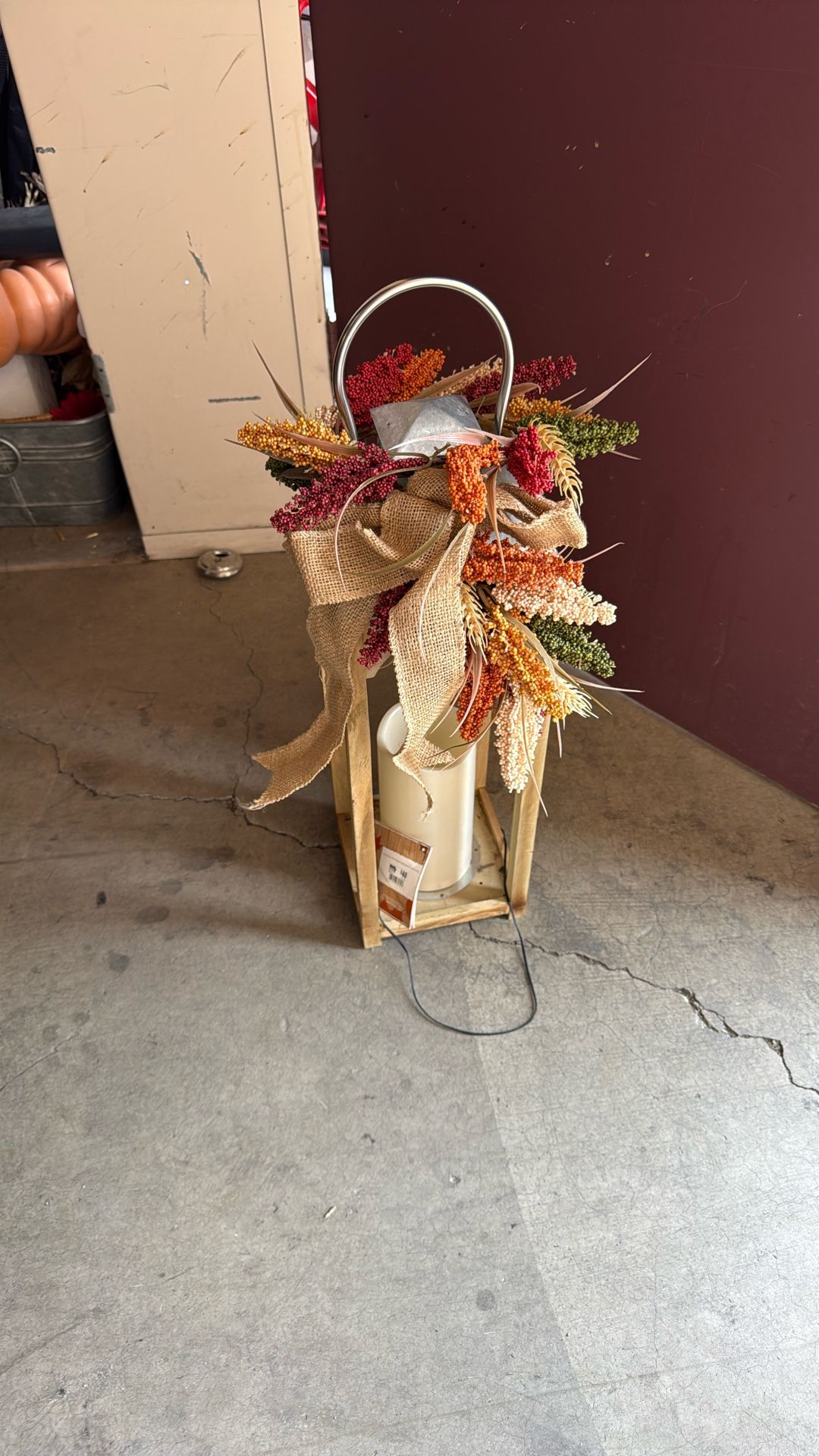 Fall Candle With Light 
