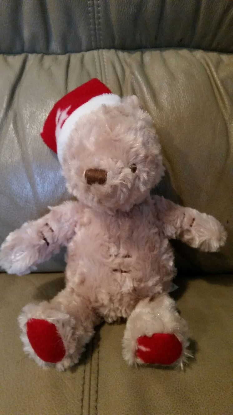 Xmas bear stuffed animal