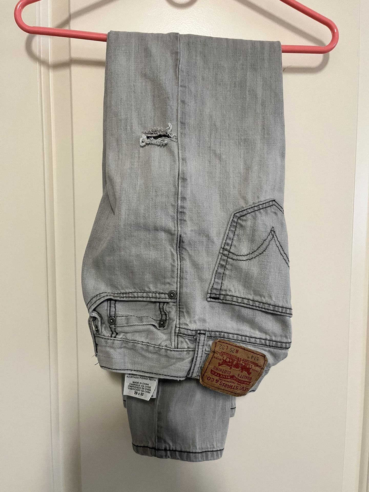 Levi’s - (514’s) Waist: - 29, Length: -32 Gray