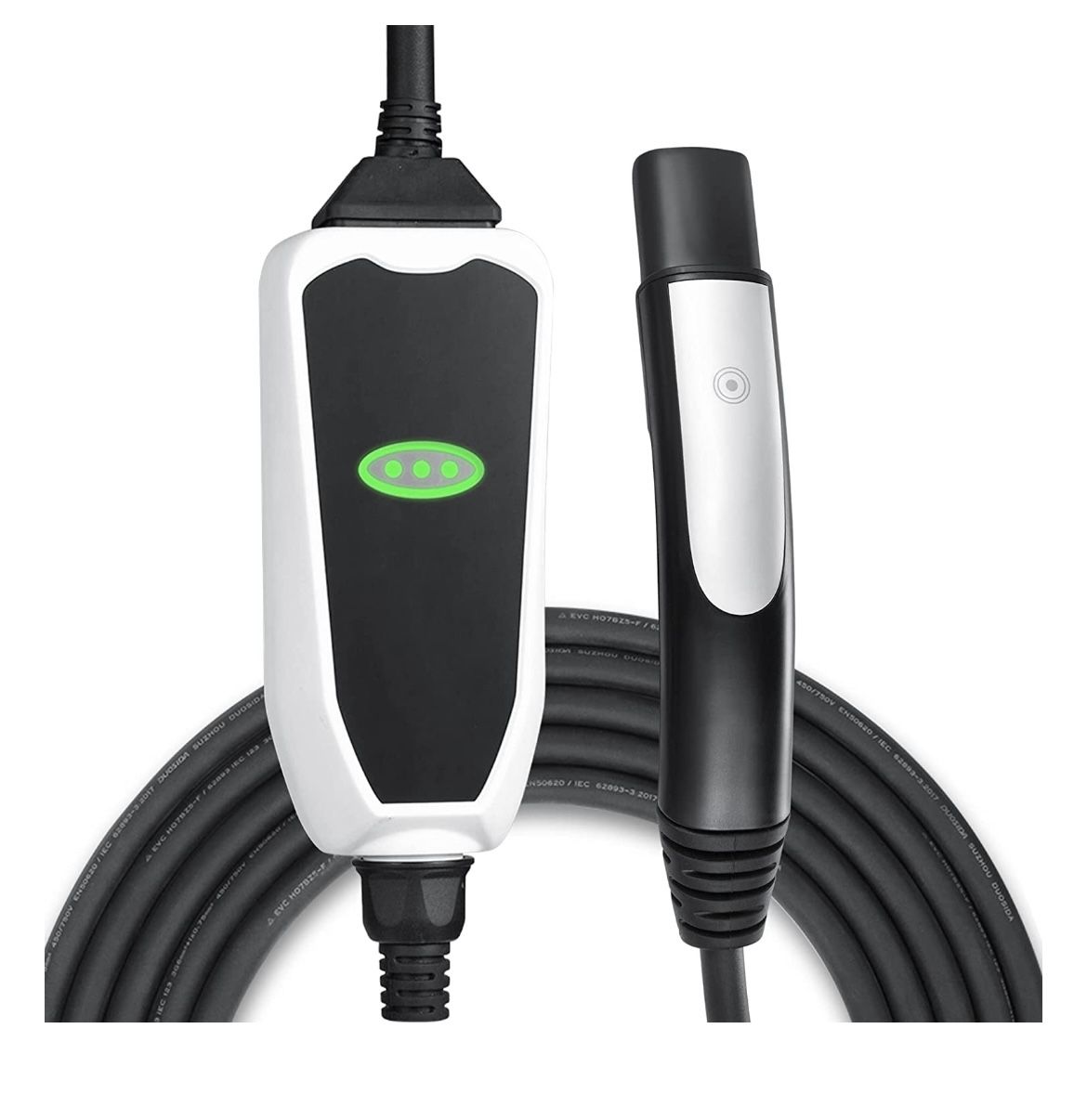Lectron Level 1 / Level 2 Portable Tesla Charger (16 Amp / 32 Amp) with Dual Charging Plugs (NEMA 5-15 & 14-50) - Compatible with All Tesla Models