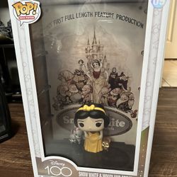 Funko pop Disney 100th anniversary Snow White movie cover 