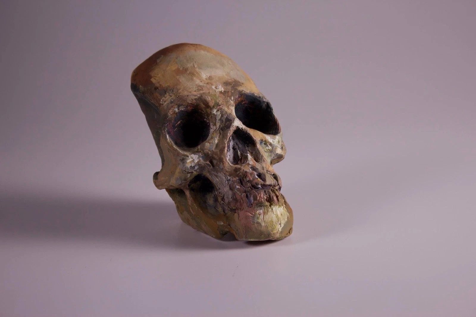 SKULL CLAY HAND BUILT