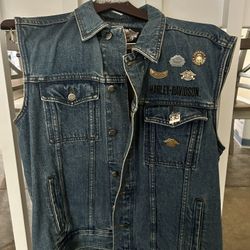 Harley Davidson Denim Vest 