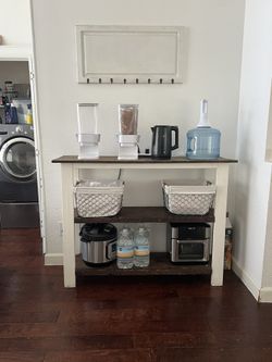 Console/ wall table / coffee & breakfast station/ coffee hook