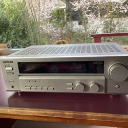 Sleek Silver Kenwood amplifier. Excellent condition!
