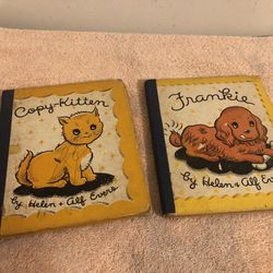 Vintage 1937 Copy Kitten & 1939 Frankie By Helen And Alf Evers Hardcover Books