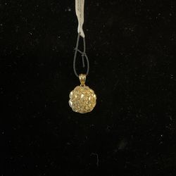 10KT round Nugget pendant 43719-1