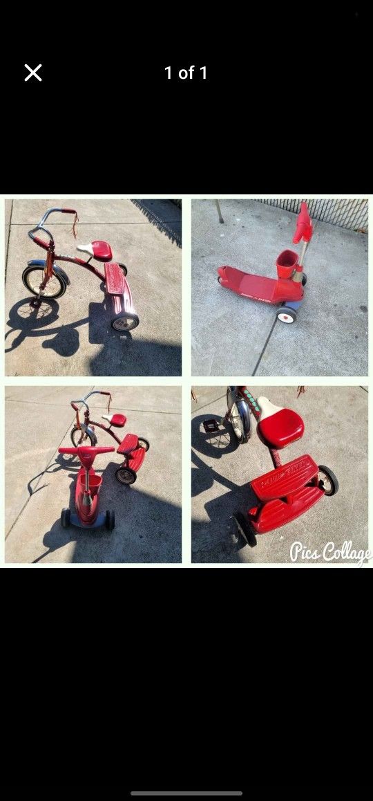 Radio Flyer Tricycle and 1st Scooter