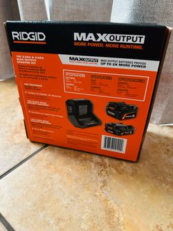 Ridgid battery and charger  pack