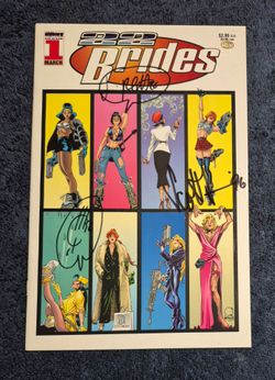 22 BRIDES #1 SIGNED x3 1ST PAINKILLER JANE 1996 VF+ QUESADA EVENT COMICS