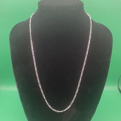 Silver Figaro Necklace