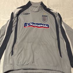 Umbro England National Team Sweater With Zipper Pockets LARGE