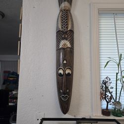 Wood Mask Wall Decor