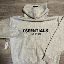 Light Oat Essential Hoodies 
