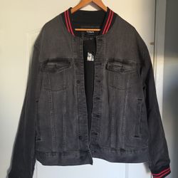 Men's Express Denim Flex Jacket Xl Victor Olidipo
