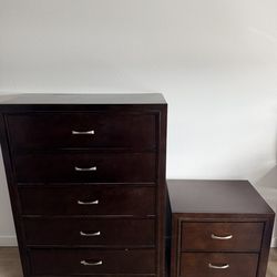Dresser + Nightstand Combo – Good Condition