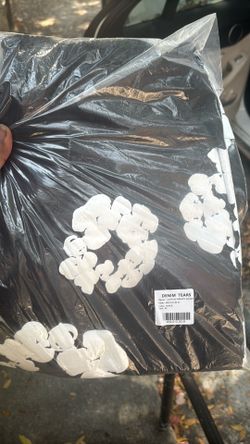 Black and white denim tears hoodie and shorts authentic