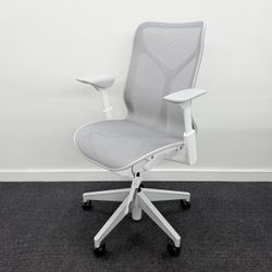 BRAND NEW HERMAN MILLER COSM CHAIR! MID-BACK HEIGHT, BEAUTIFUL STUDIO WHITE FRAME!