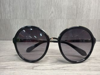 Kate Spade Annabeth D28F8 Round Sunglasses Black w/ Case (A1D030537)
